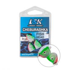 Čeburaška L&K Fish Head 6-23g (2-3ks)