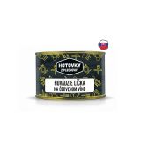 HOTOVKY Hovädzie líčka na červenom víne 400g