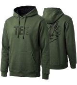 Mikina s kapucňou TB Baits Hidden Carp Green