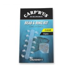 Zarážka krúžka na háčik Carp´R´Us Bead & Ring Kit Long Distance (12+6ks)