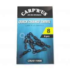 Obratlík Carp´R´Us Quick Change Swivel - veľ.8 (8ks)